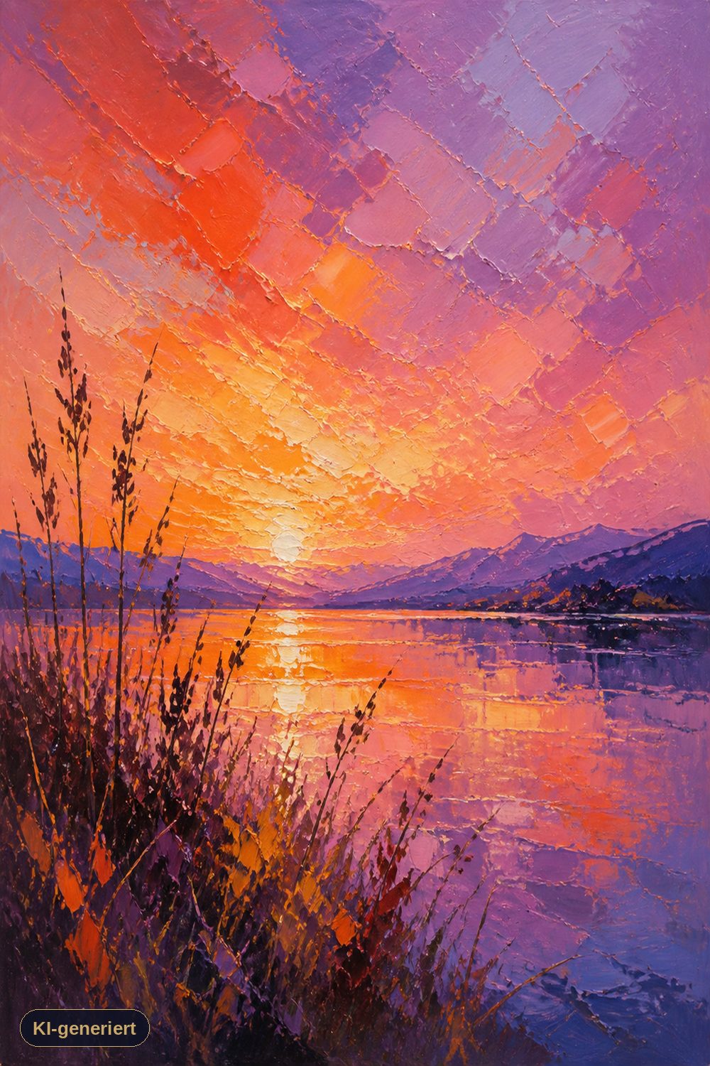 Abendglut am See von Alice Spring