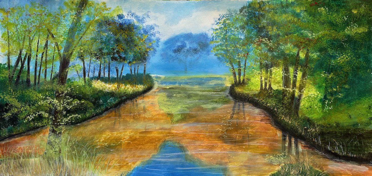 Am See (Tryptichon) von Hagen Wieland