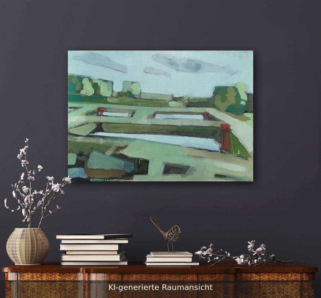 Landschaft mit Fischfutter 3