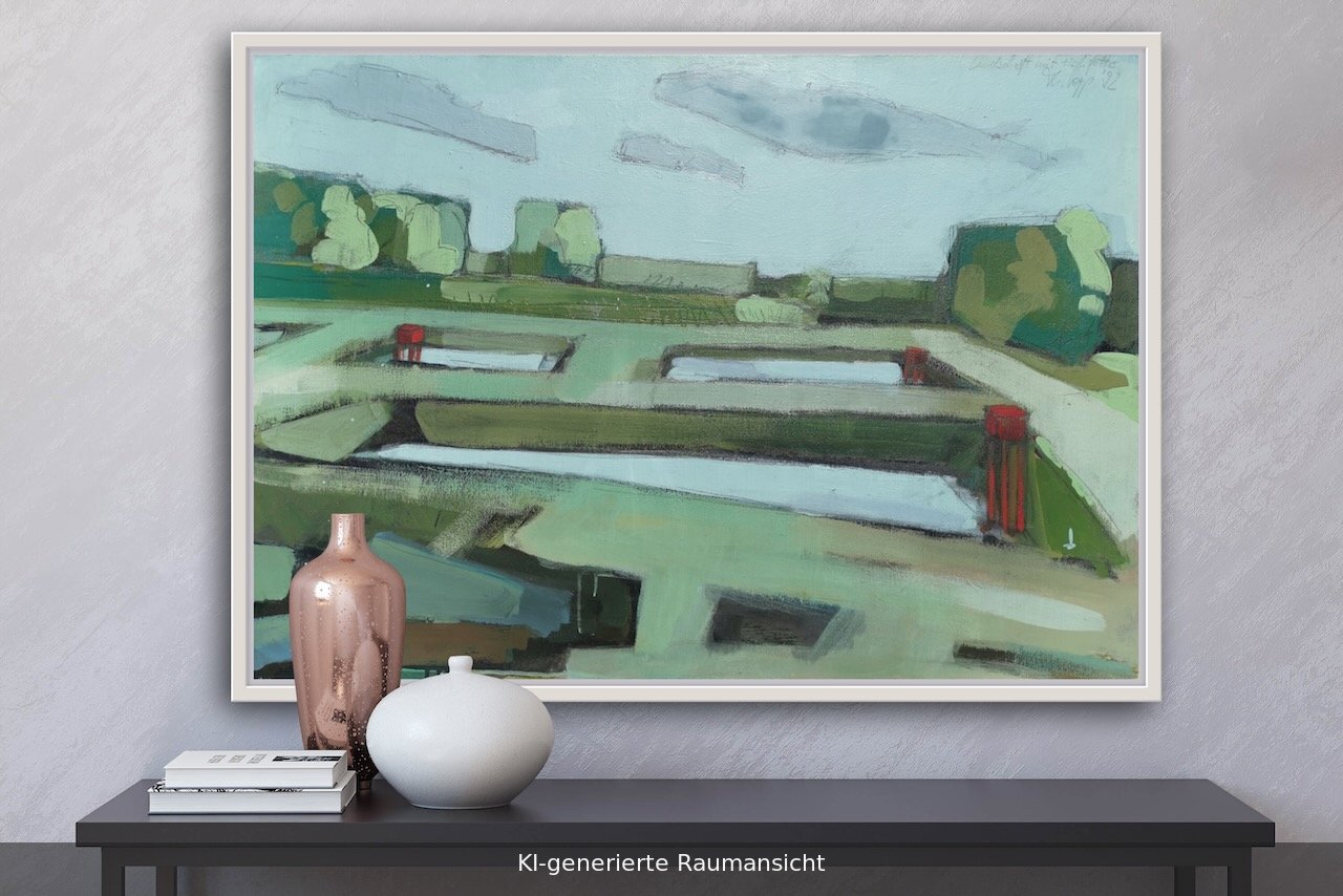 Landschaft mit Fischfutter 4