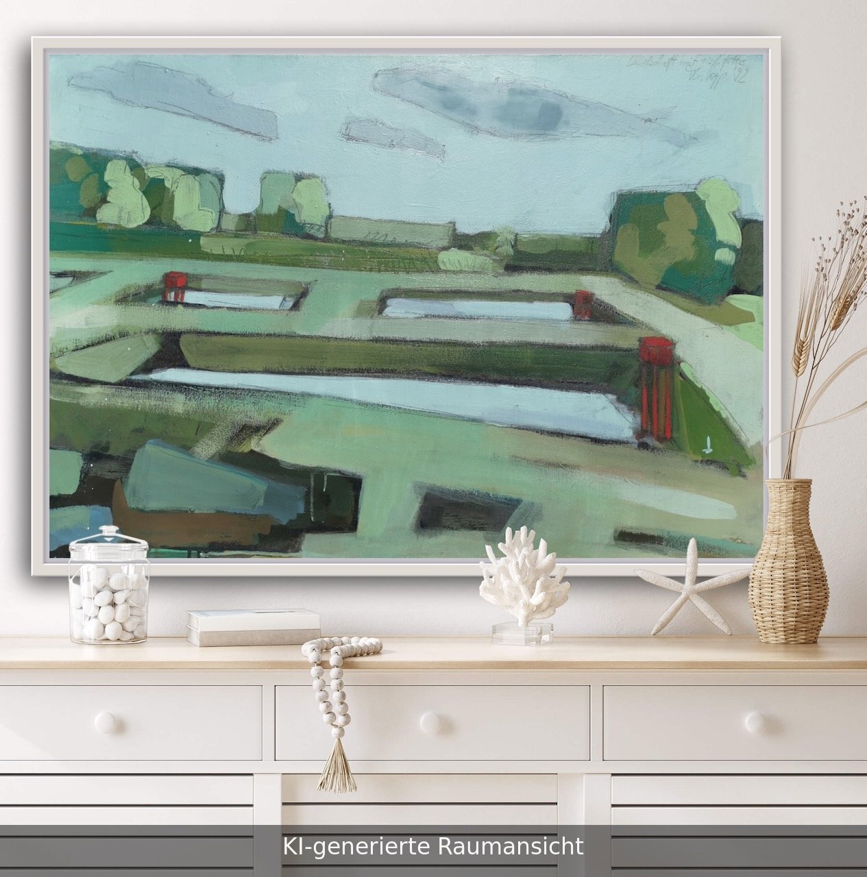 Landschaft mit Fischfutter 5