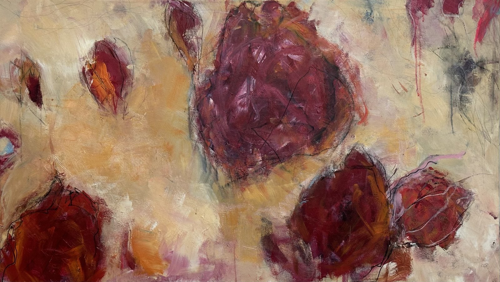 Orange Composition I von Ulrike Gerd Hartmann